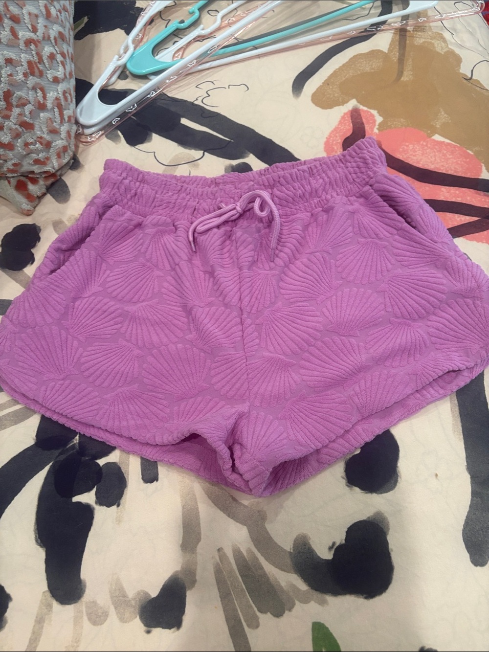 Beach Riot Textured Lilac Athletic Shorts